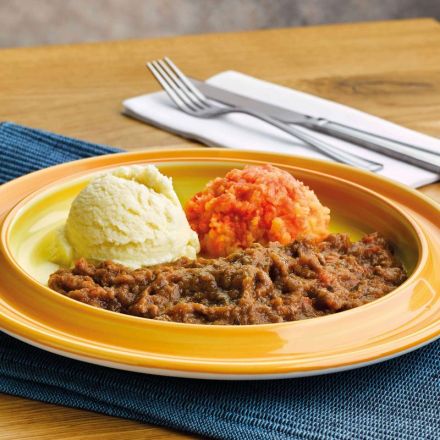 Minced & Moist Beef Stew & Dumplings