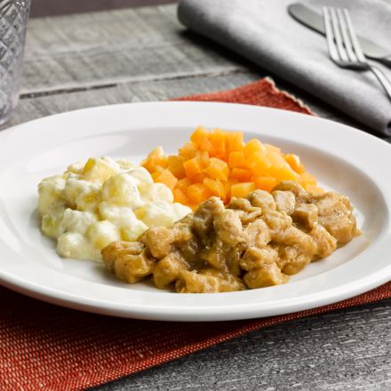 Soft & Bite-Sized Traditional Chicken & Stuffing